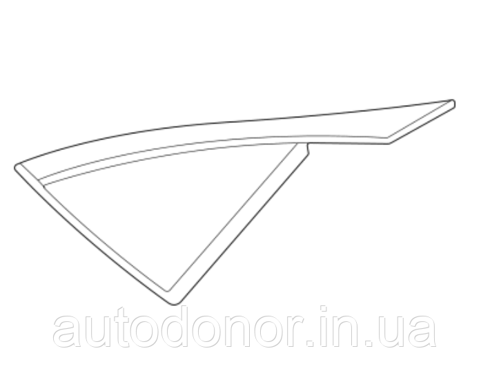 Накладка трикутник крила задня ліва AWD Nissan Ariya (22-) 78127-5MR0A
