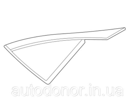 Накладка трикутник крила задня ліва AWD Nissan Ariya (22-) 78127-5MR0A, фото 1