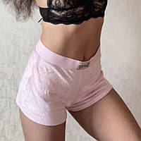 Шорти Juicy Couture Women's Sleep and Lounge Velvet Fleece Dolphin Shorts рожеві L