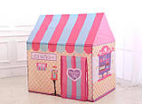 Дитячий ігровий будиночок RESTEQ — велика палатка «Солодкий будиночок» 110×70×100 см, фото 4
