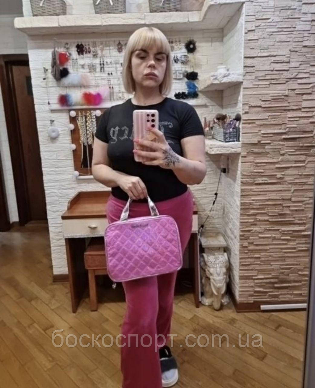 Сумка - кейс блискуча з відливом для подорожей Juicy Couture Women's, фото 1