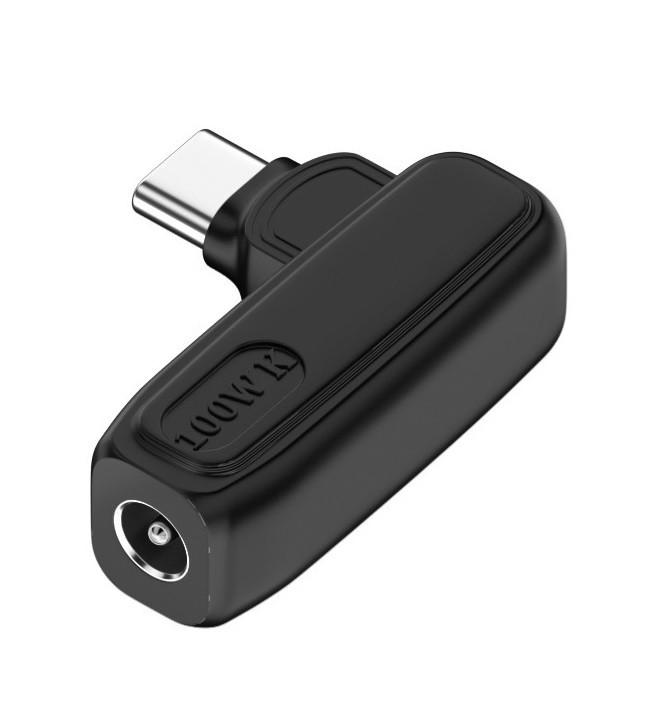 Адаптер із DC 5.5×2.1 на Type-C 100W E-marke перехідник перетворювач живлення для заряджання ноутбука від повербанка блока живлен