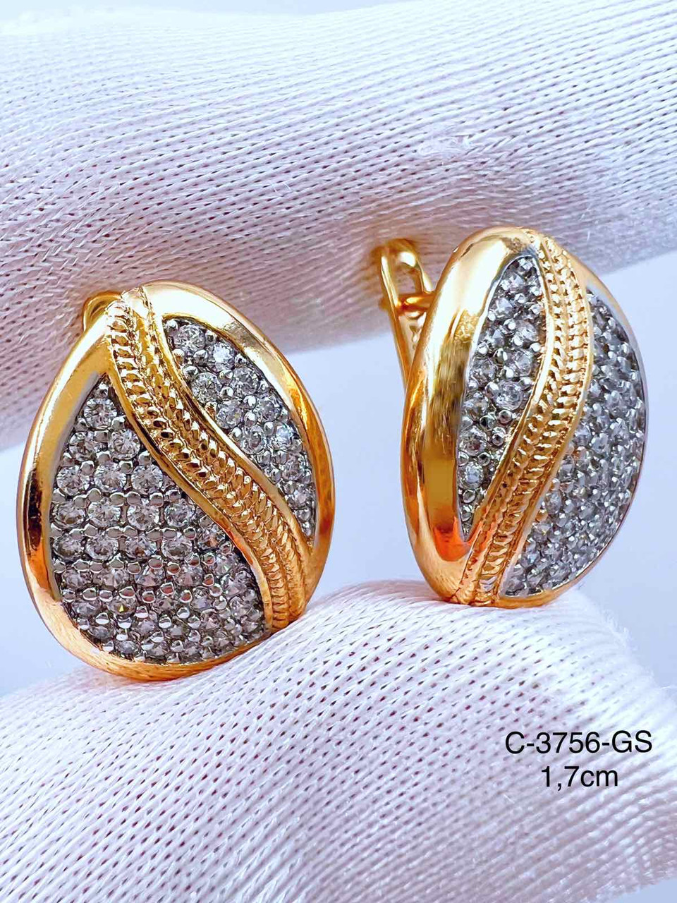 Сережки Xuping позолота+рід