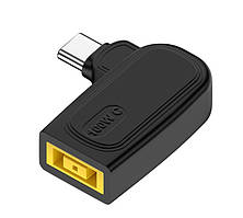 Адаптер із DC 11.0×4.5 Square Lenovo на Type-C 100W E-marke перехідник перетворювач живлення для заряджання ноутбука від повербанк