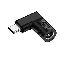 Адаптер із DC 5.5×2.1 на Type-C 65W E-marke перехідник перетворювач живлення для заряджання ноутбука від повербанка блока живлен