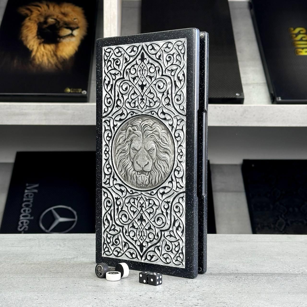 Нарди з каменю 30×15 см  компактний та вишуканий дизайн, фото 1