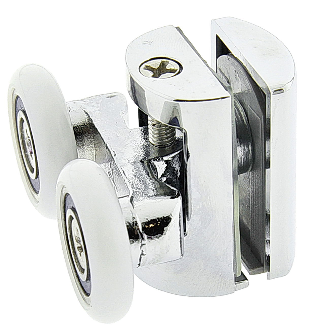 Ролики для душової кабіни подвійні, хромований, верхній ( В628 В )