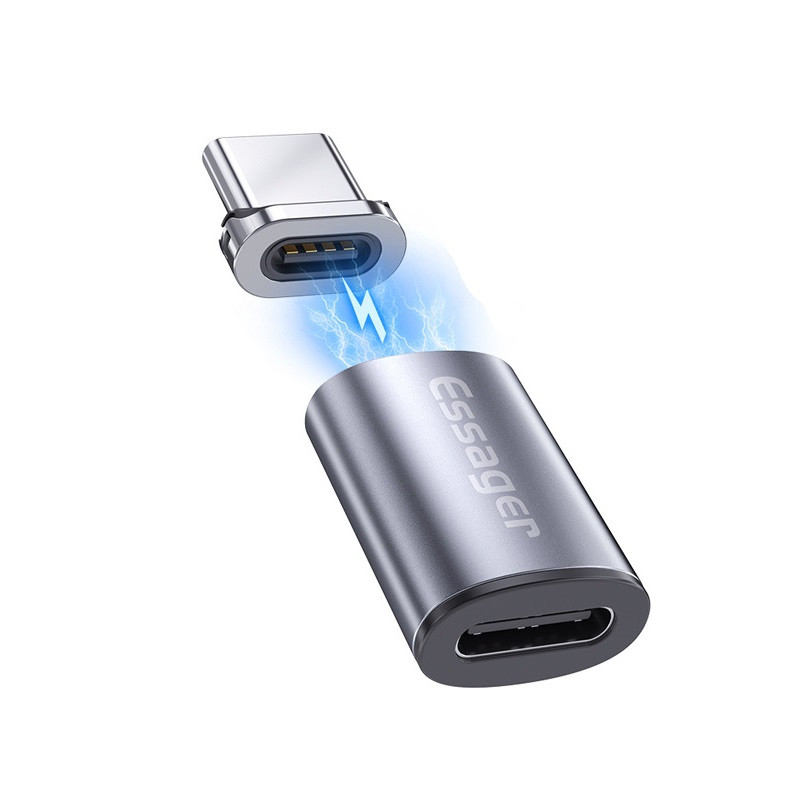 Адаптер Essager для кабелю Type-C на usb Type C магнітний конектор, фото 1