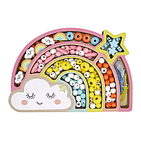 Детский набор для творчества, браслетов и украшений набор бусин "Облако" подарок для девочек 6 12 лет