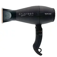 Фен для волосся Tecno Dry En-Green Black Soft Touch, 2200 Вт (ENGREEN06E)