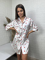 Нічна сорочка на ґудзиках
