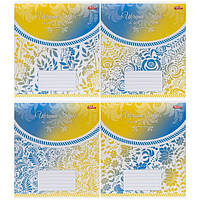 Зошит шкільний 12 аркушів лінія, серія "Український стиль", білизна 100%