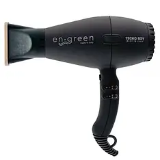 Професійний фен Tecno Dry En-Green Black Soft Touch, 2200 Вт (ENGREEN06E)