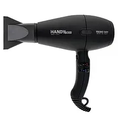 Професійний фен Tecno Dry Handy Superpower 6000 Soft Touch Black, 2500 Вт (HANDYX806)