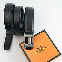 Шкіряний брендовий ремінь Hermes Гермес (281-2)