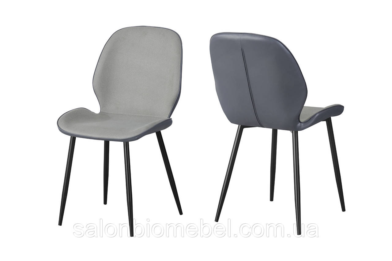 Стілець Аякс (чорний/сірий), фото 1