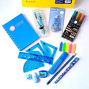 Подарунок випускнику 4 класу, набір канцелярії для хлопчика, 12 предметів