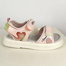 Дитячі босоніжки для дівчинки з м’якою устілкою та липучками Tom.m розмір 30 - устілка 19,5 см, фото 3