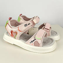 Дитячі босоніжки для дівчинки з м’якою устілкою та липучками Tom.m розмір 30 - устілка 19,5 см, фото 5