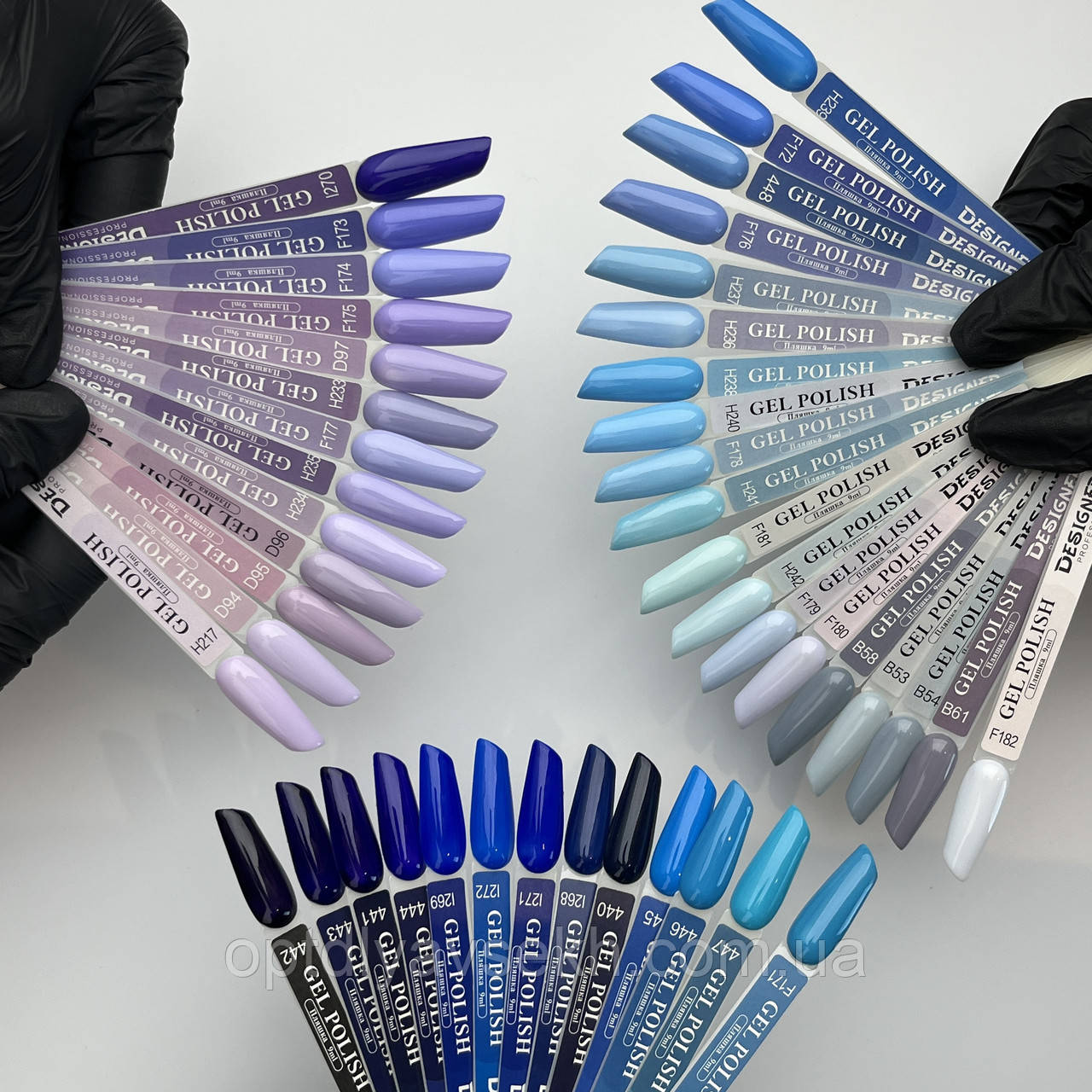Кольоровий гель лак Blue Lilac Дизайнер для покриття нігтів, 9 мл