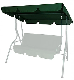 Дашок для садових гойдалок зелений Бонро 170x110 см тент для даху садової гойдалки міцний