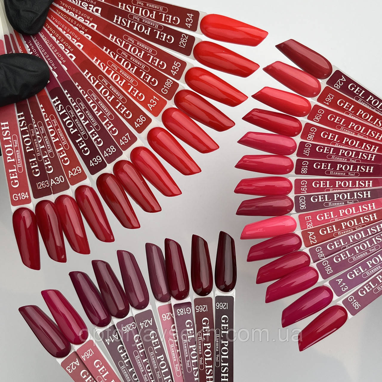 Демонстраційна палітра гель-лаків Ruby Berries Дизайнер