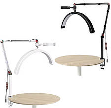 Безтіньова настільна лампа HD-М3X-pro (40 см) на струбціні для освітлення (+тримач для телефону) 20 Вт