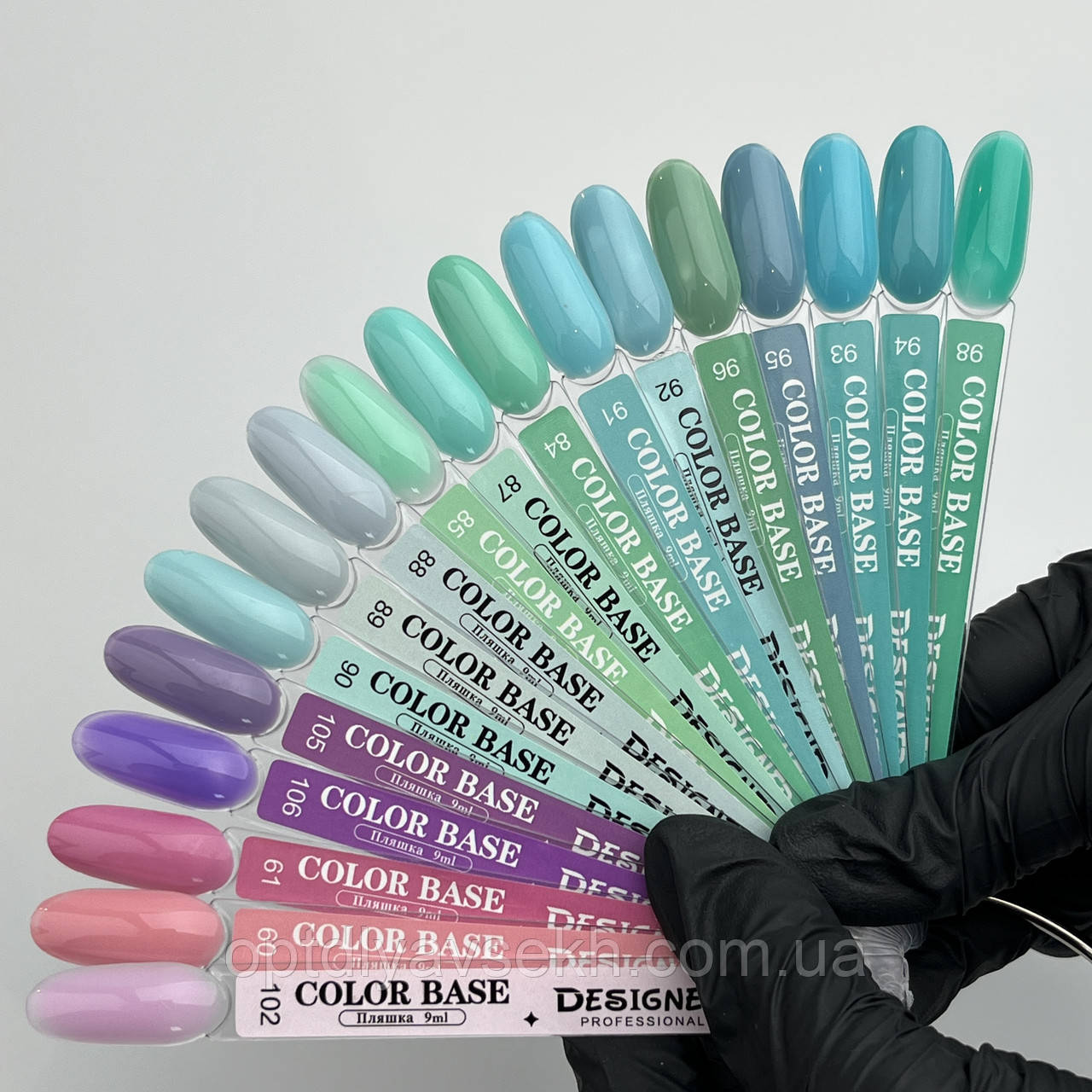 Демонстраційна палітра кольорових баз Color base Дизайнер "Pastel pleasure " Дизайнер