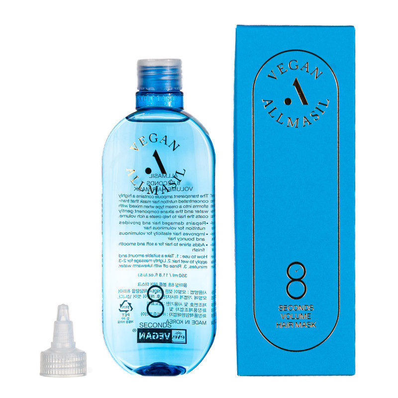 Маска для об'єму волосся з рослинними екстрактами Allmasil 8 Seconds Volume Hair Mask 350 мл, фото 1