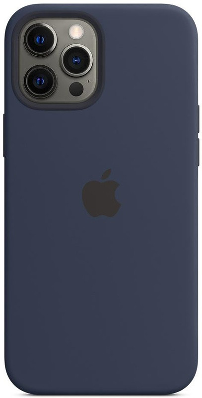 Чохол для iPhone 13 Pro Max - Силіконовий з мікрофіброю Full (Лого), Midnight Blue (8)
