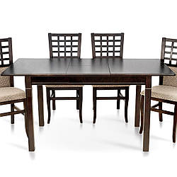 Стіл обідній розкладний Мікс меблі Персей горіх італійський 113-151 см