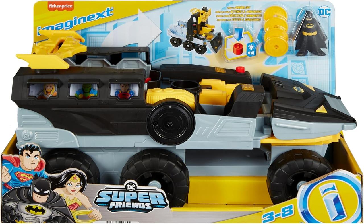 Fisher-Price Imaginext Bat-Tank Бетмен з фігуркою, звуком і світлом – трансформер, фото 1