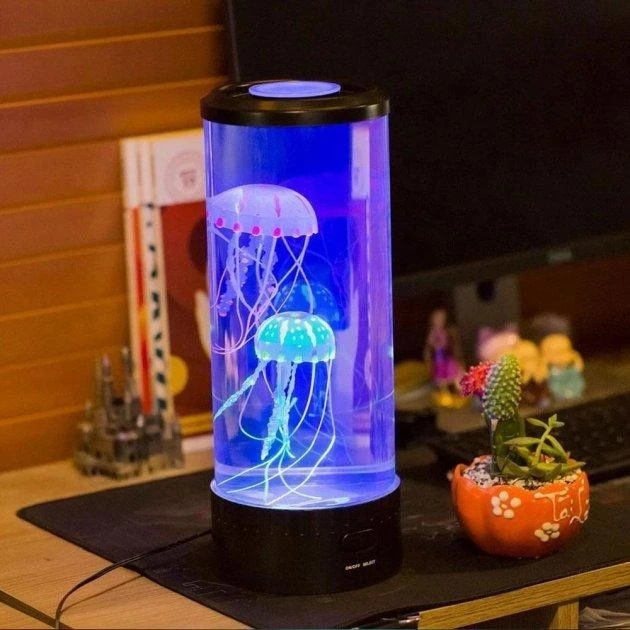 УЦЕНКА! Ночник LED Jellyfish Mood Lamp 7 режимов аквариумный светильник (Плохая упаковка 3012)