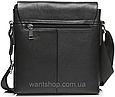 Чоловіча чорна  шкіряна сумка-месенджер Tiding Bag 75-5271 _ bags25, фото 5