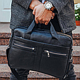 Чоловіча сумка для ноутбука й документів чорна SK N8256 _ bags25, фото 2