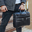 Чоловіча сумка для ноутбука й документів чорна SK N8256 _ bags25, фото 7
