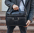 Чоловіча сумка для ноутбука й документів чорна SK N8256 _ bags25, фото 8