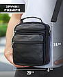Чоловіча чорна шкіряна сумка-барсетка на кожен день Bexhill A25-228C _ bags25, фото 4