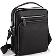 Шкіряна чоловіча сумка-барсетка через плече чорна Tiding Bag A25-1278C _ bags25, фото 2