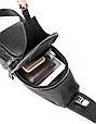 Сумка-слінг чорна чоловіча шкіряна TIDING BAG MK16094 _ bags25, фото 5