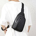 Чоловічий шкіряний слінг на одне плече сумка крос боди TIDING BAG A25F-3204-1A _ bags25, фото 10