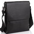 Чоловічий класичний месенджер через плече шкіряний чорний Tiding Bag 2862 _ bags25, фото 2