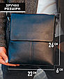 Чоловіча сумка через плече шкіряна чорна Tiding Bag SK A75-181 _ bags25, фото 3