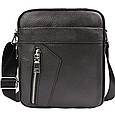 Чоловіча шкіряна сумка через плече Tiding Bag M38-10131A чорна _ bags25, фото 7