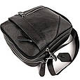 Чоловіча шкіряна сумка через плече Tiding Bag M38-10131A чорна _ bags25, фото 8