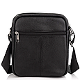Сумка чоловіча через плече шкіряна чорна Tiding Bag IT-73302 _ bags25, фото 7