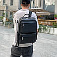 Чоловічий шкіряний  рюкзак для ноутбука і подорожей Tiding Bag SB-133863 _ bags25, фото 2