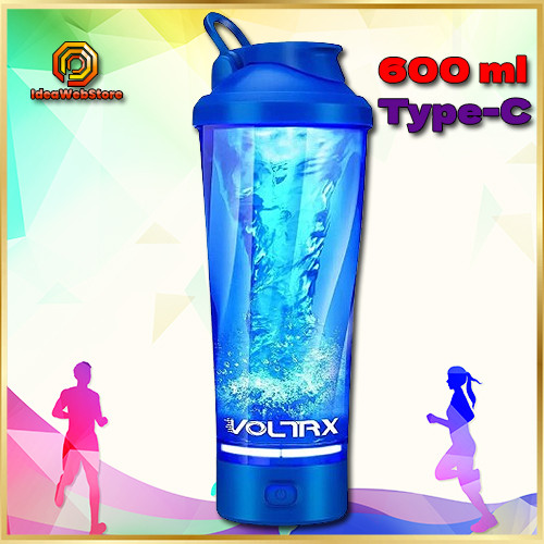 Електричний спортивний шейкер VOLTRX VortexBoost 600 мл Tritan без BPA зелений USB Type-C зарядка