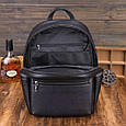 Шкіряний чоловічий рюкзак міський для ноутбука та документів чорний Tiding Bag 20334 _ bags25, фото 5