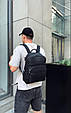 Чоловічий міський шкіряний рюкзак чорний Tiding Bag 60320 _ bags25, фото 2